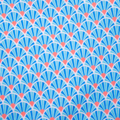 Men's Mesh Liner Swim Trunks - Fans Sky/Orange