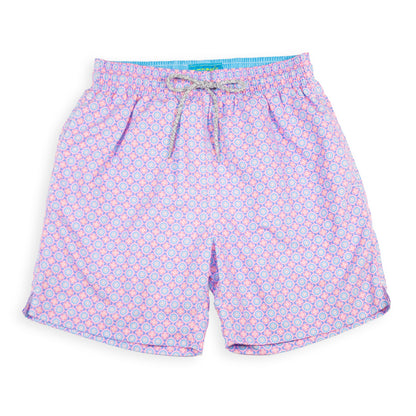 Men's Mesh Liner Swim Trunks - Medallion Pink