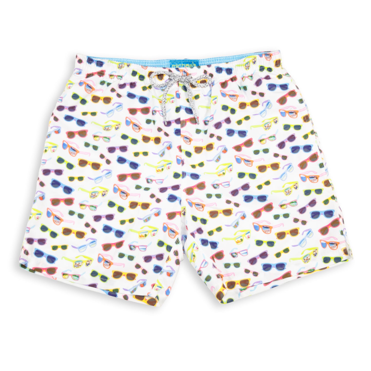 Men's Mesh Liner Swim Trunks - Sunglasses White