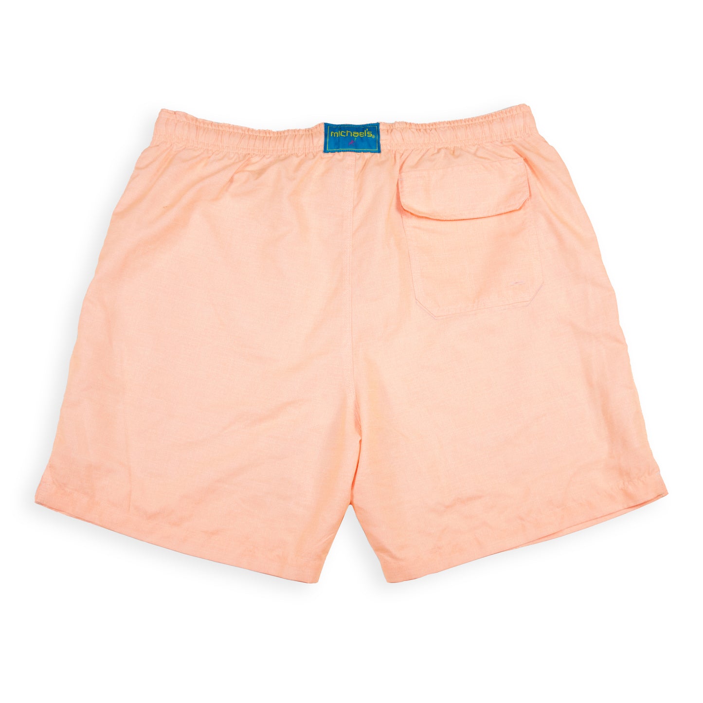 Men's Cyclist Liner Swim Trunks - Solid Linen Orange