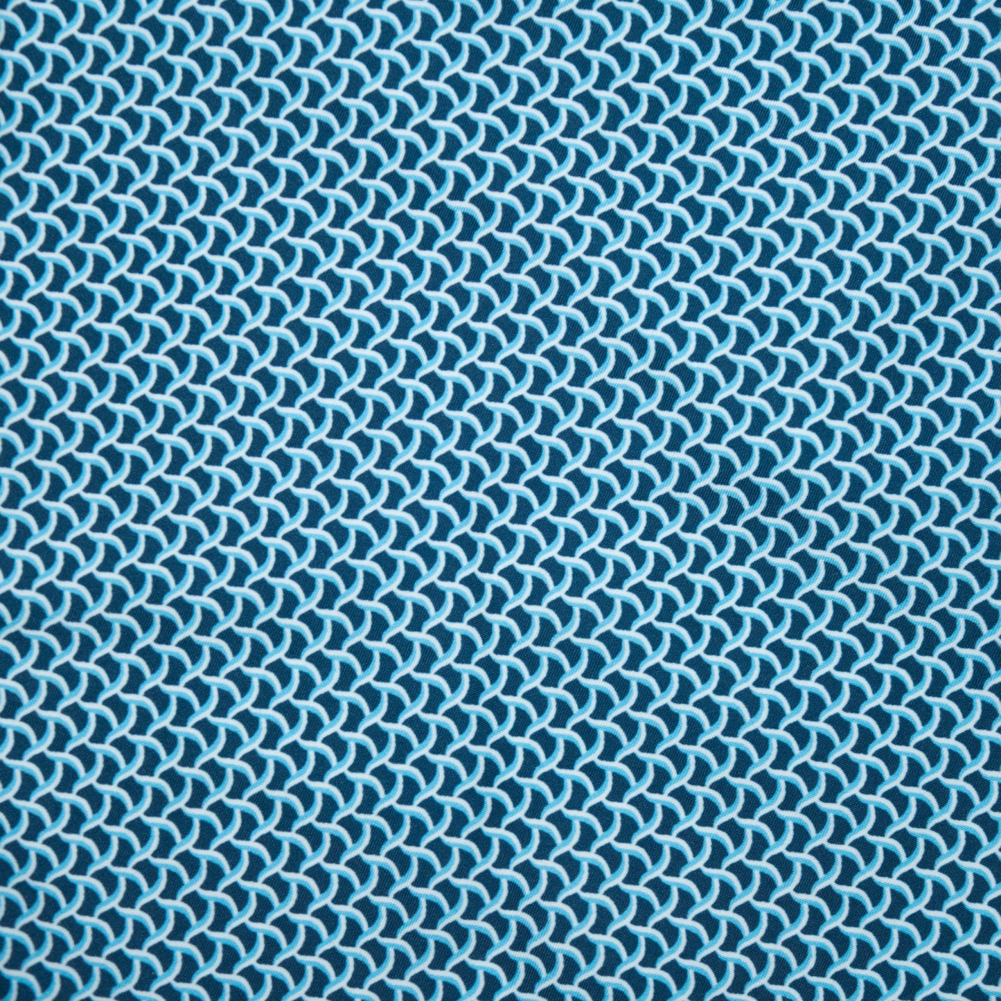 Men's Mesh Liner Swim Trunks - Wave Print Navy/Sky