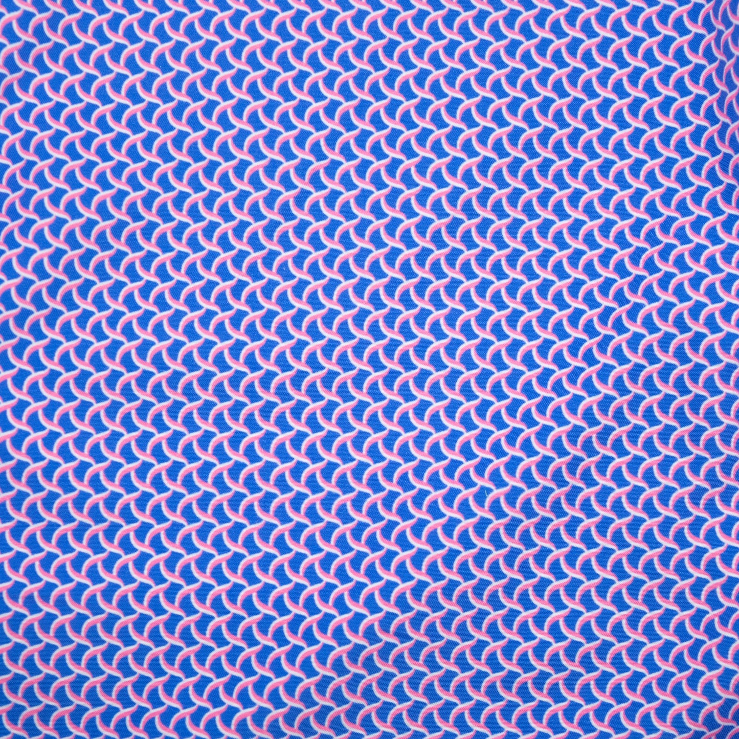 Men's Cyclist Liner Swim Trunks - Wave Print Turquoise/Coral