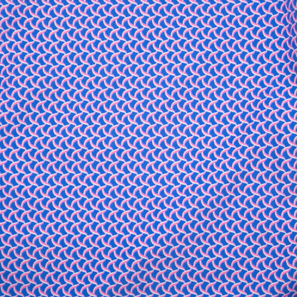 Men's Cyclist Liner Swim Trunks - Wave Print Turquoise/Coral