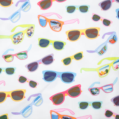 Men's Cyclist Liner Swim Trunks - Sunglasses White