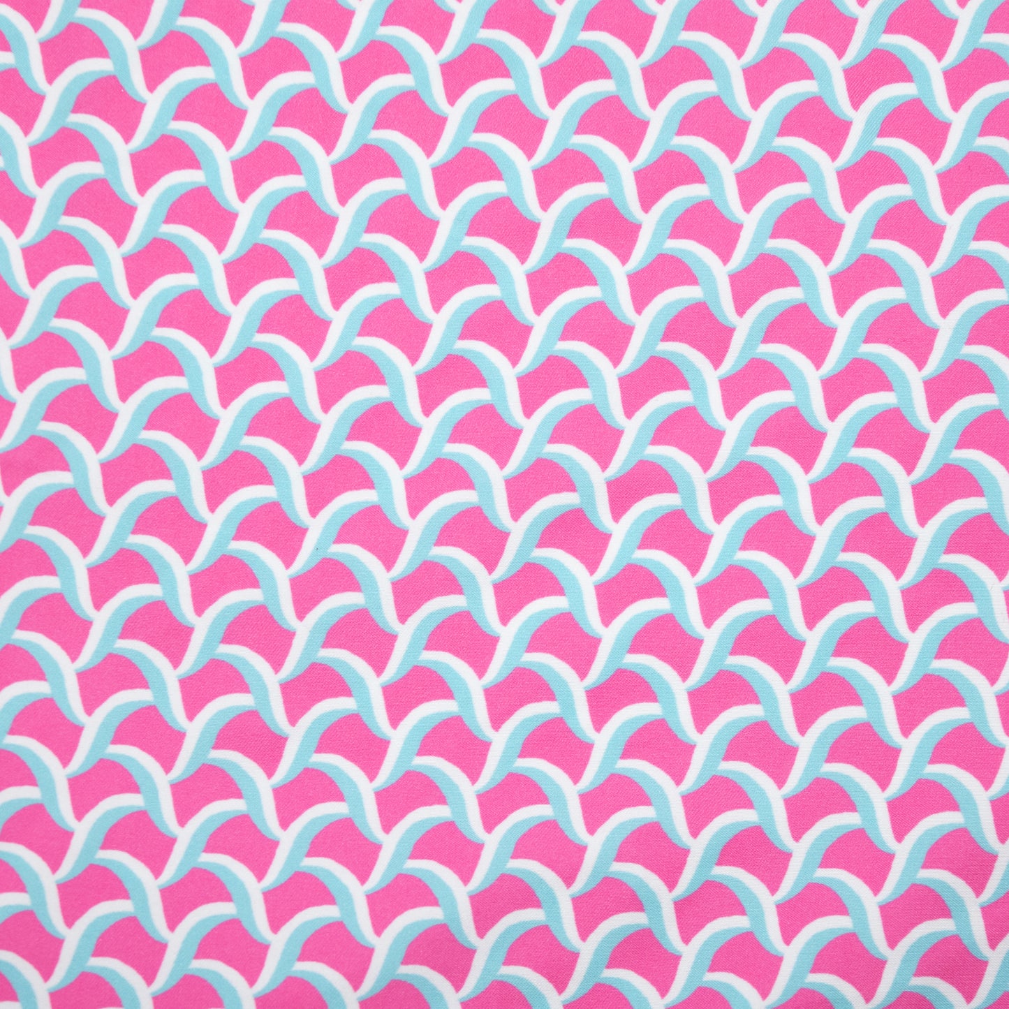 Men's Cyclist Liner Swim Trunks - Swirl Print Coral/Blue