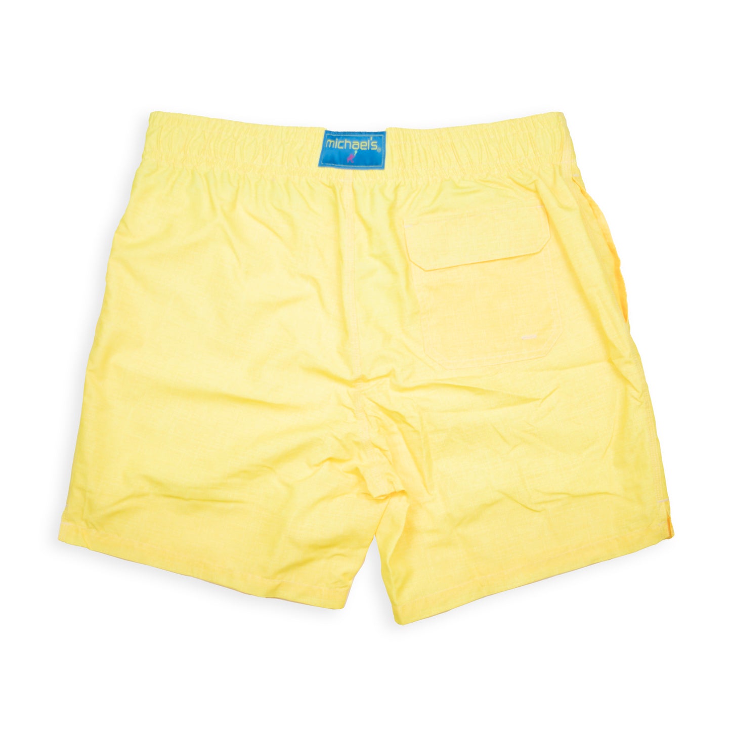 Men's Mesh Liner Swim Trunks - Solid Linen Yellow