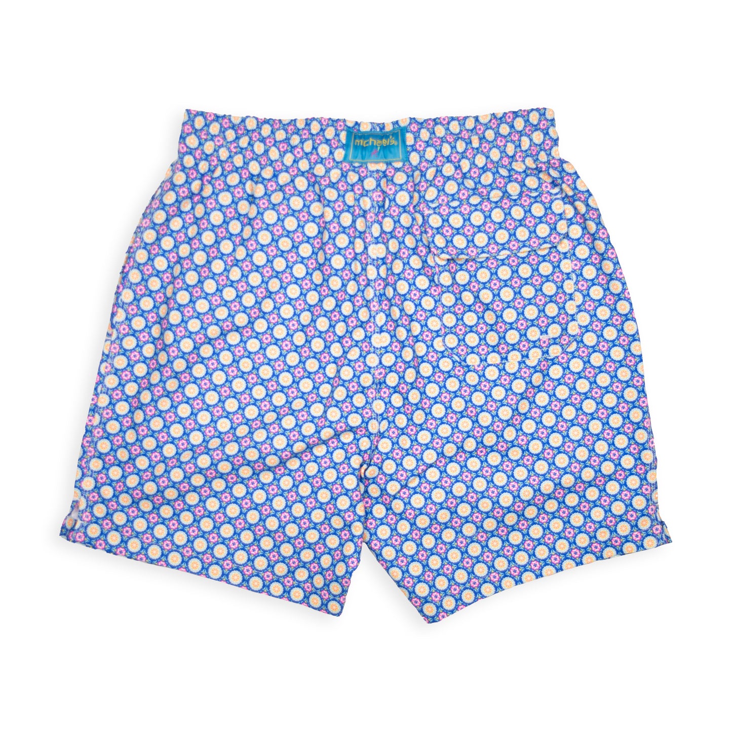 Men's Mesh Liner Swim Trunks - Medallion Navy Blue
