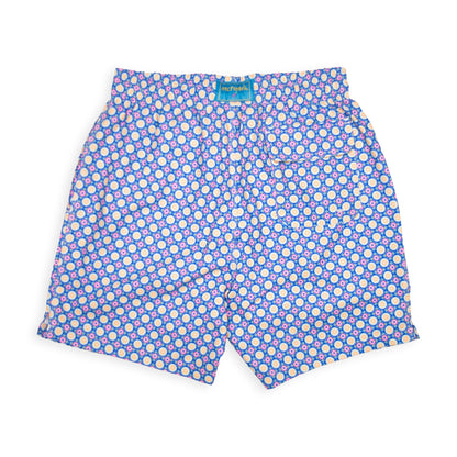 Men's Mesh Liner Swim Trunks - Medallion Navy Blue