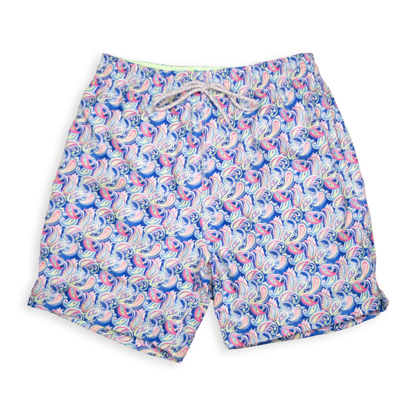 Men's Cyclist Liner Swim Trunks - Persian Royal Blue