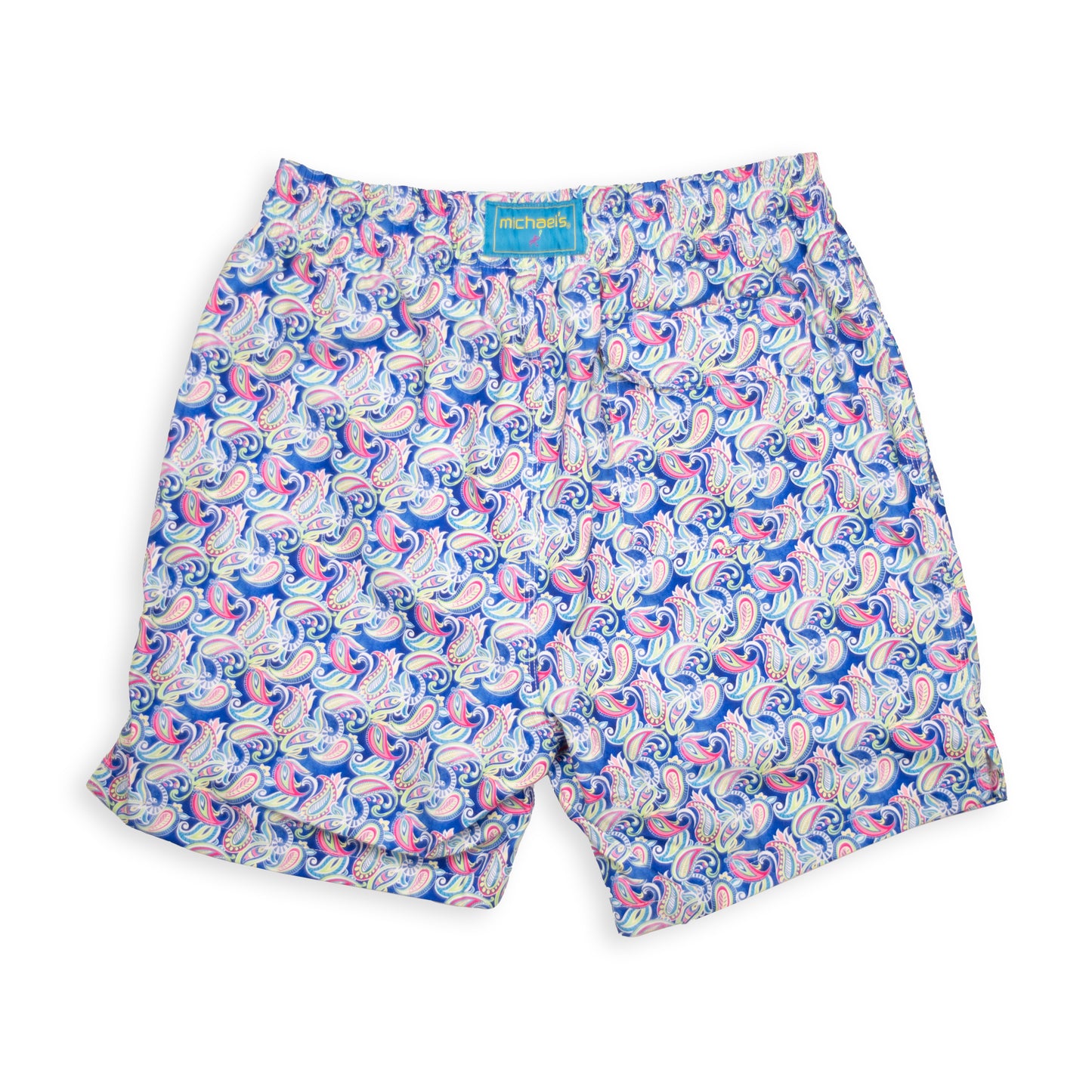 Men's Cyclist Liner Swim Trunks - Persian Royal Blue