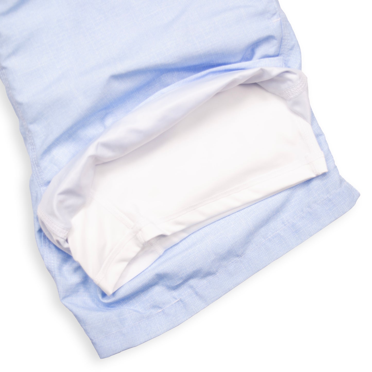 Men's Cyclist Liner Swim Trunks - Sunglasses White