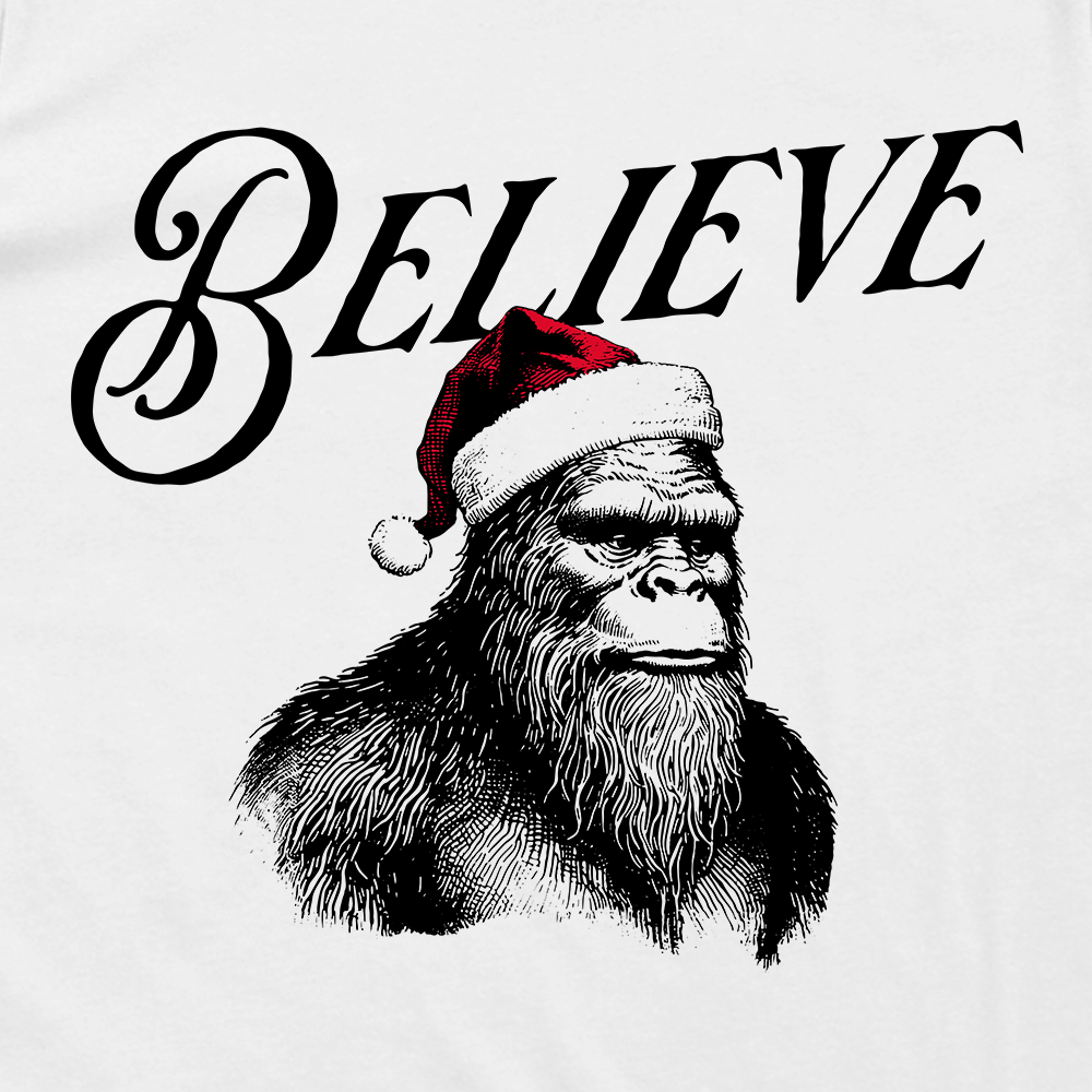 Believe Santa Squatch (Black)