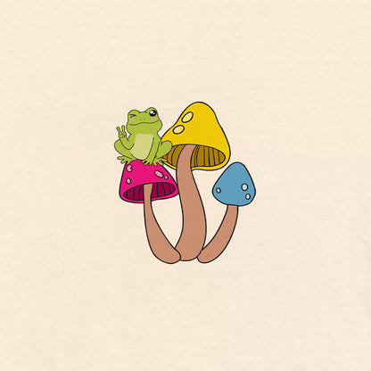 Pride Frog + Mushrooms (Pansexual)