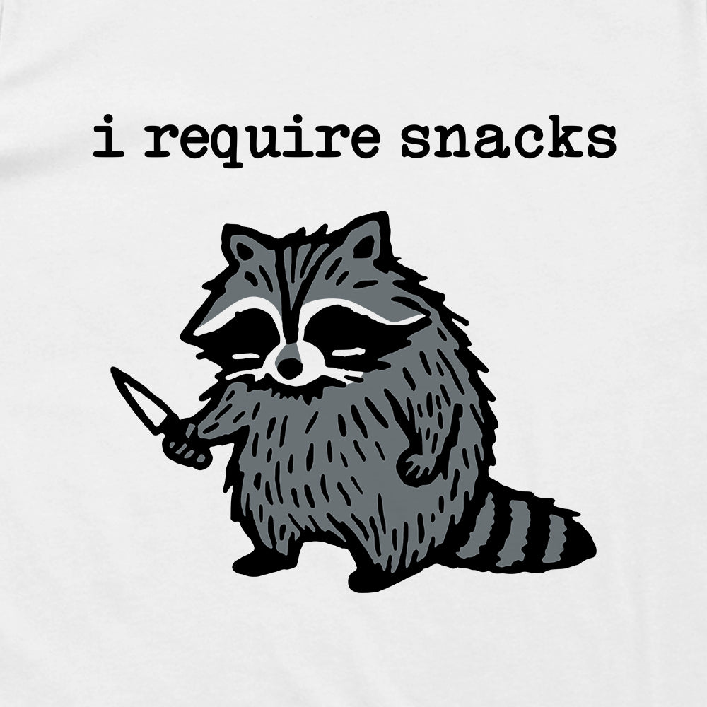 I Require Snacks Raccoon