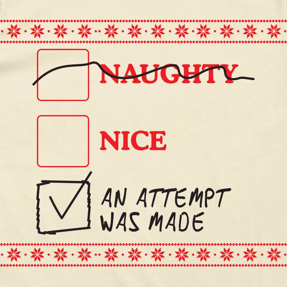 An Attempt Was Made List (Kids)