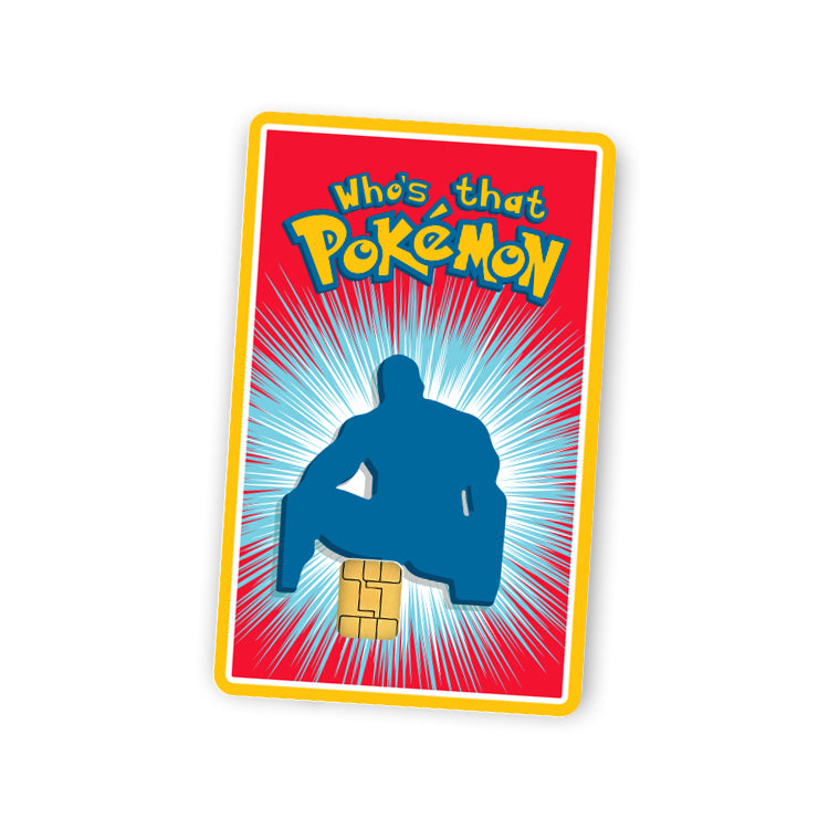 Who's that Pokemon Barry Wood (Censored) Credit Card Skin (Decal)