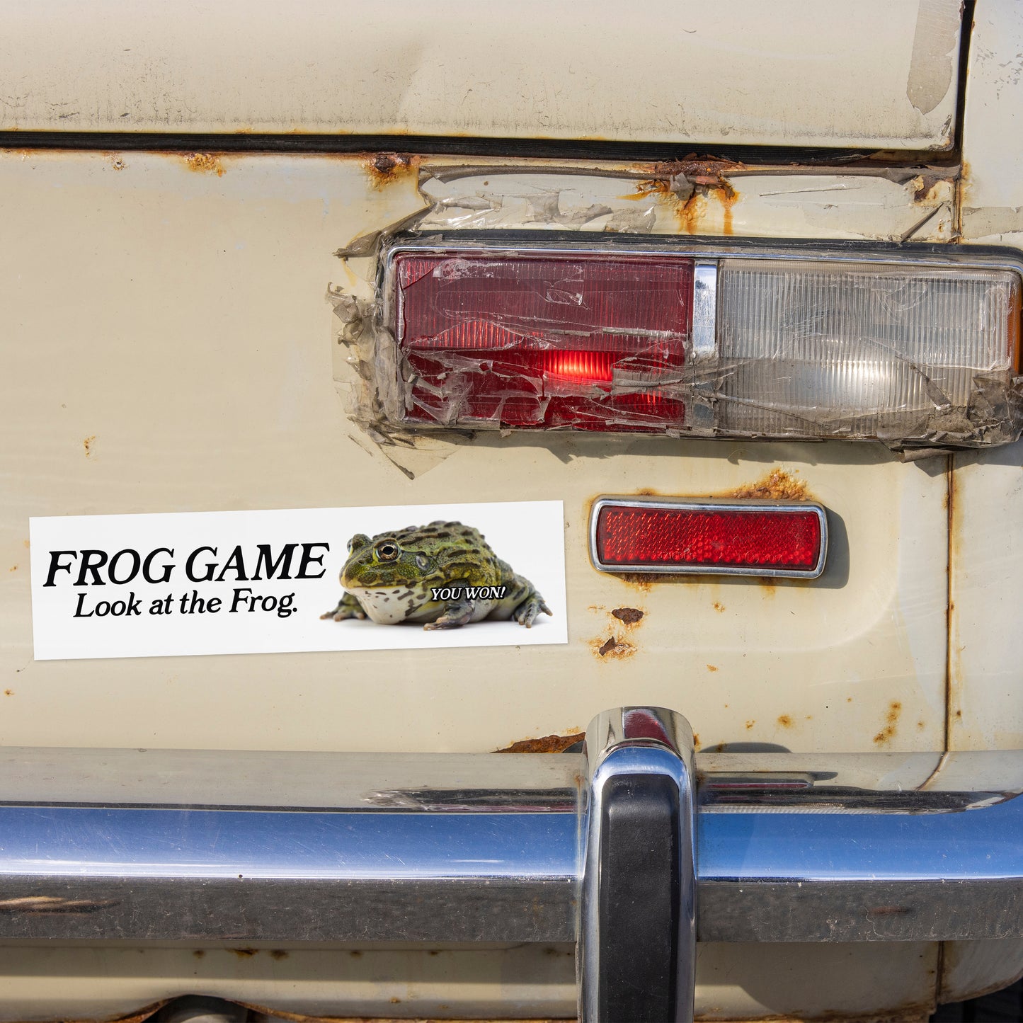 Frog Game (Bumper Sticker)