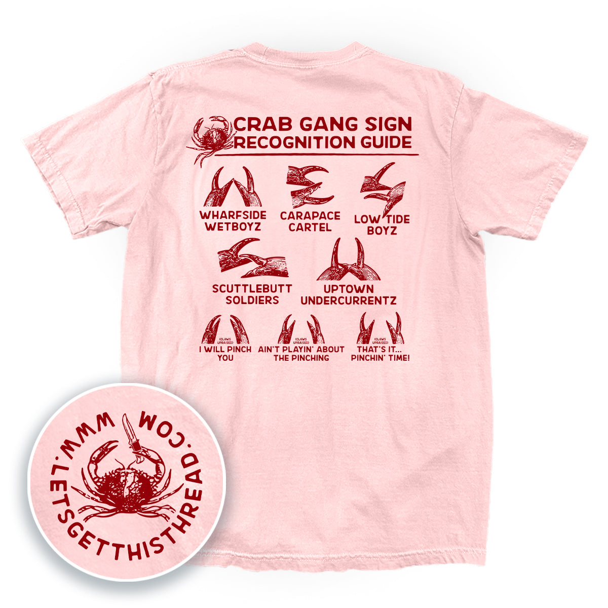 Crab Gang Sign Recognition Guide Red