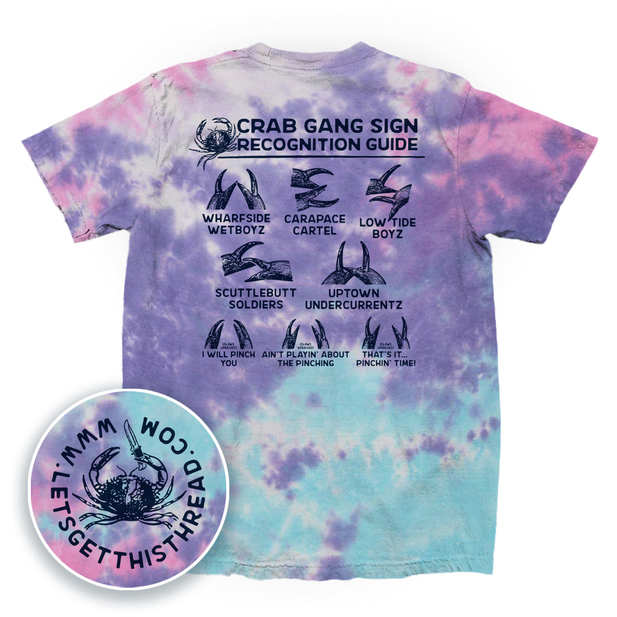 Crab Gang Sign Recognition Guide Blue