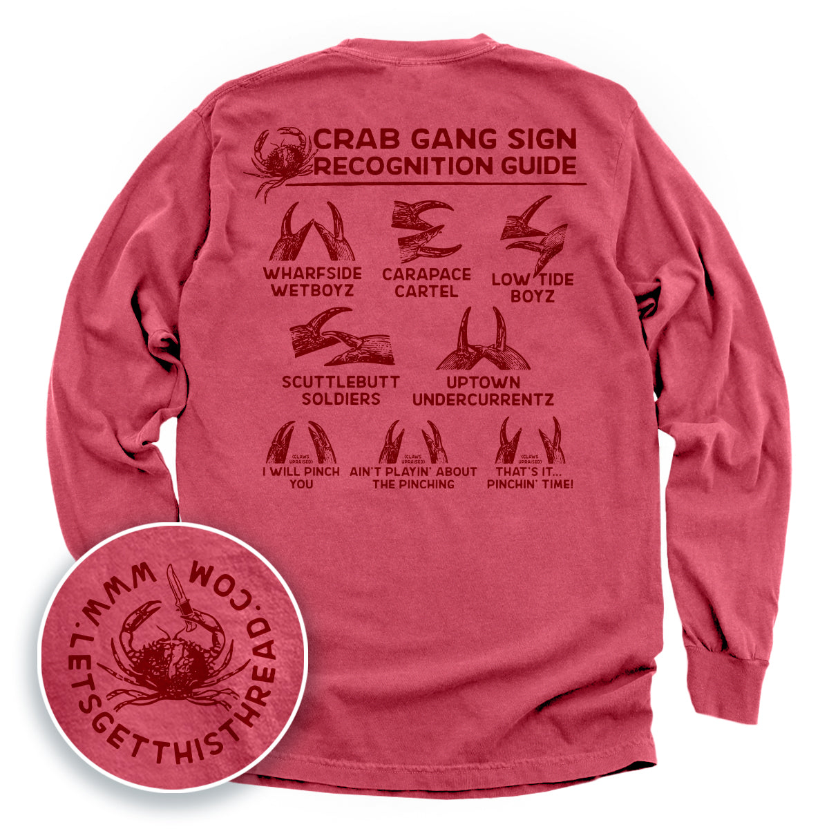 Crab Gang Sign Recognition Guide Red