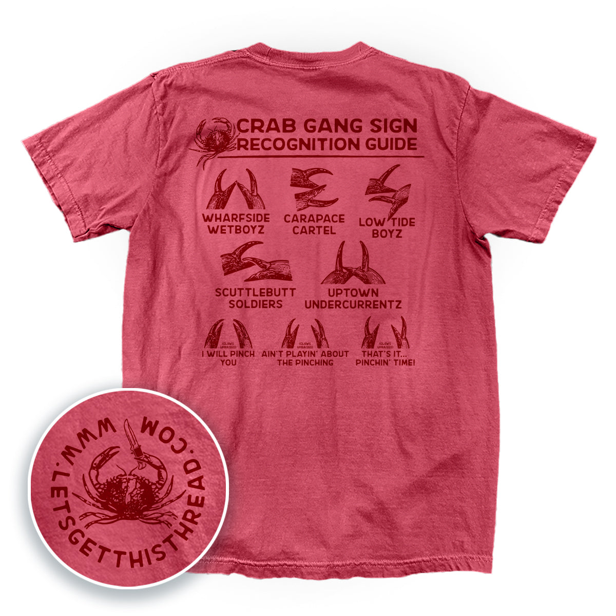 Crab Gang Sign Recognition Guide Red