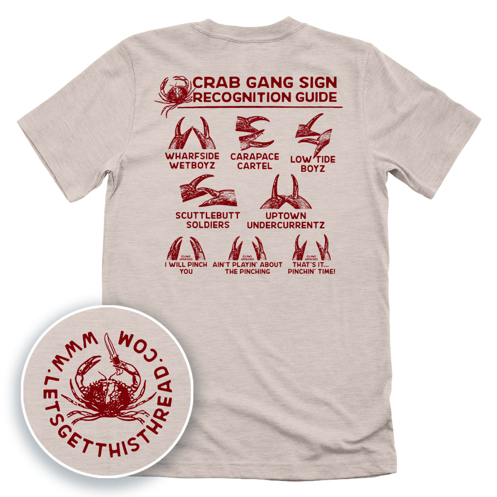 Crab Gang Sign Recognition Guide Red