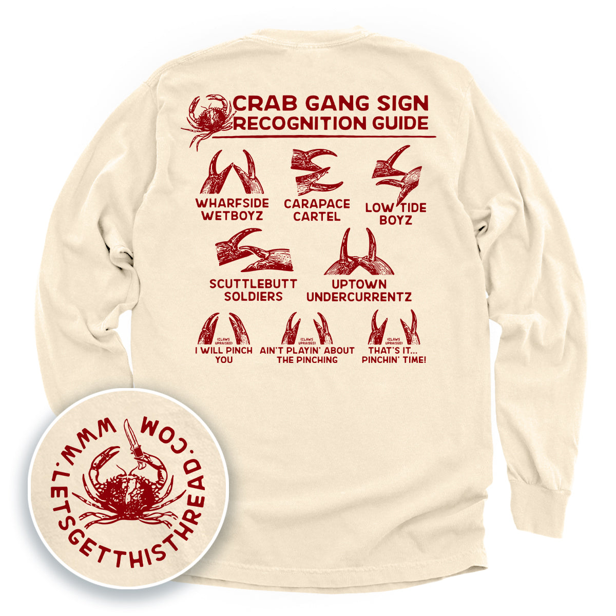 Crab Gang Sign Recognition Guide Red