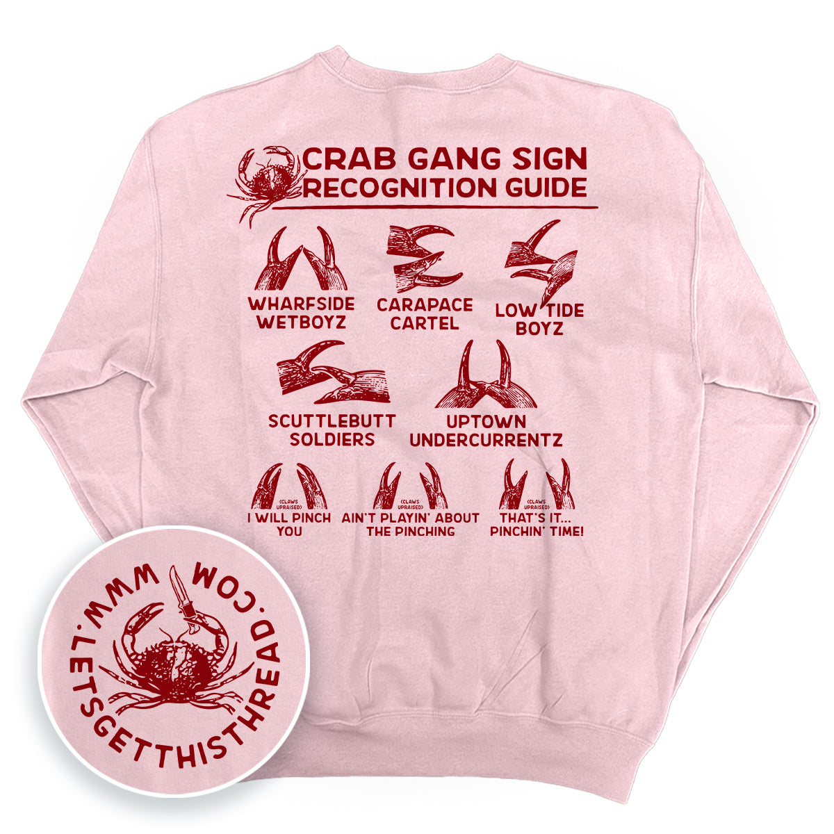 Crab Gang Sign Recognition Guide Red