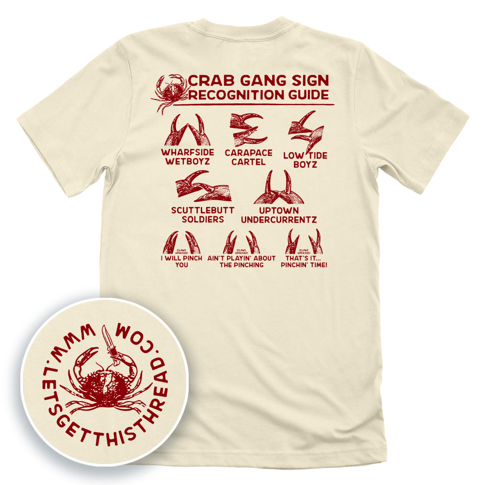 Crab Gang Sign Recognition Guide Red