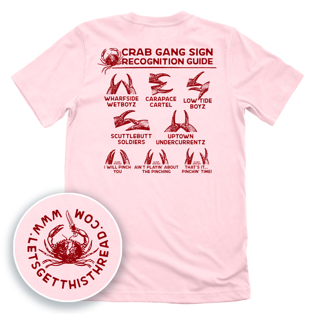 Crab Gang Sign Recognition Guide Red