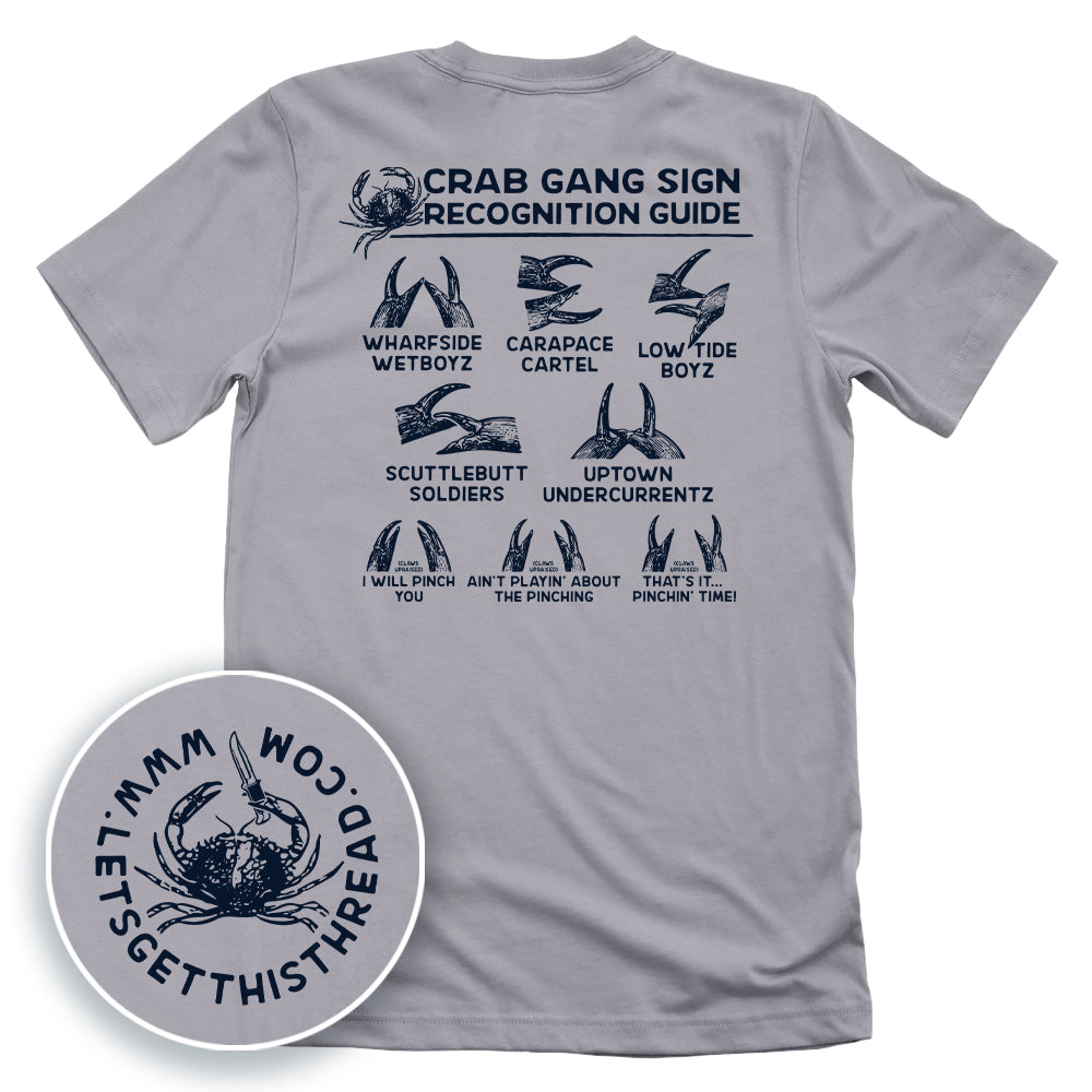 Crab Gang Sign Recognition Guide Blue