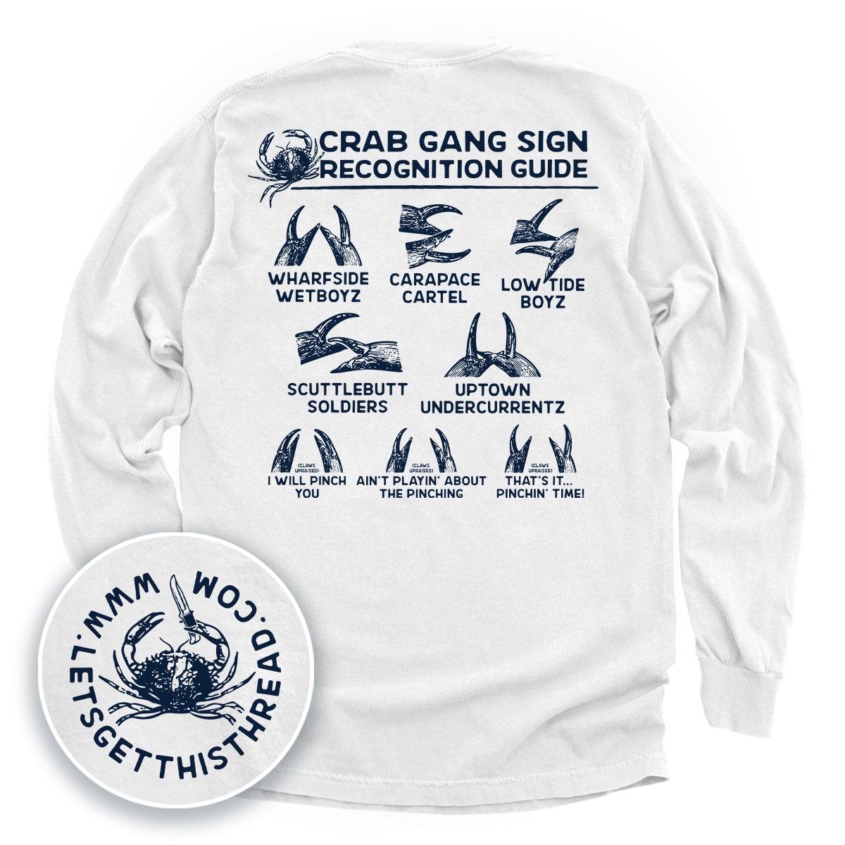 Crab Gang Sign Recognition Guide Blue