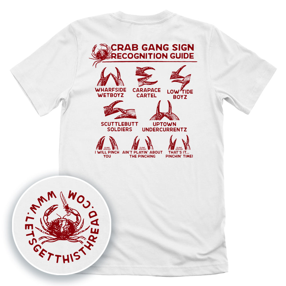 Crab Gang Sign Recognition Guide Red
