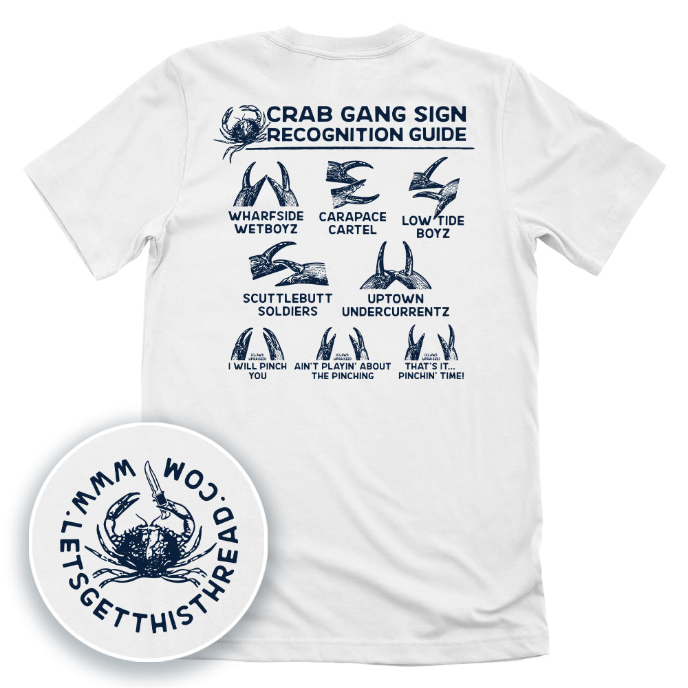 Crab Gang Sign Recognition Guide Blue