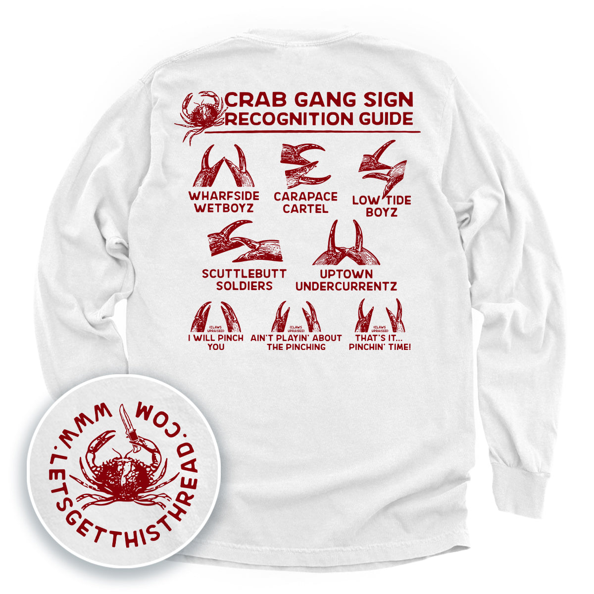 Crab Gang Sign Recognition Guide Red