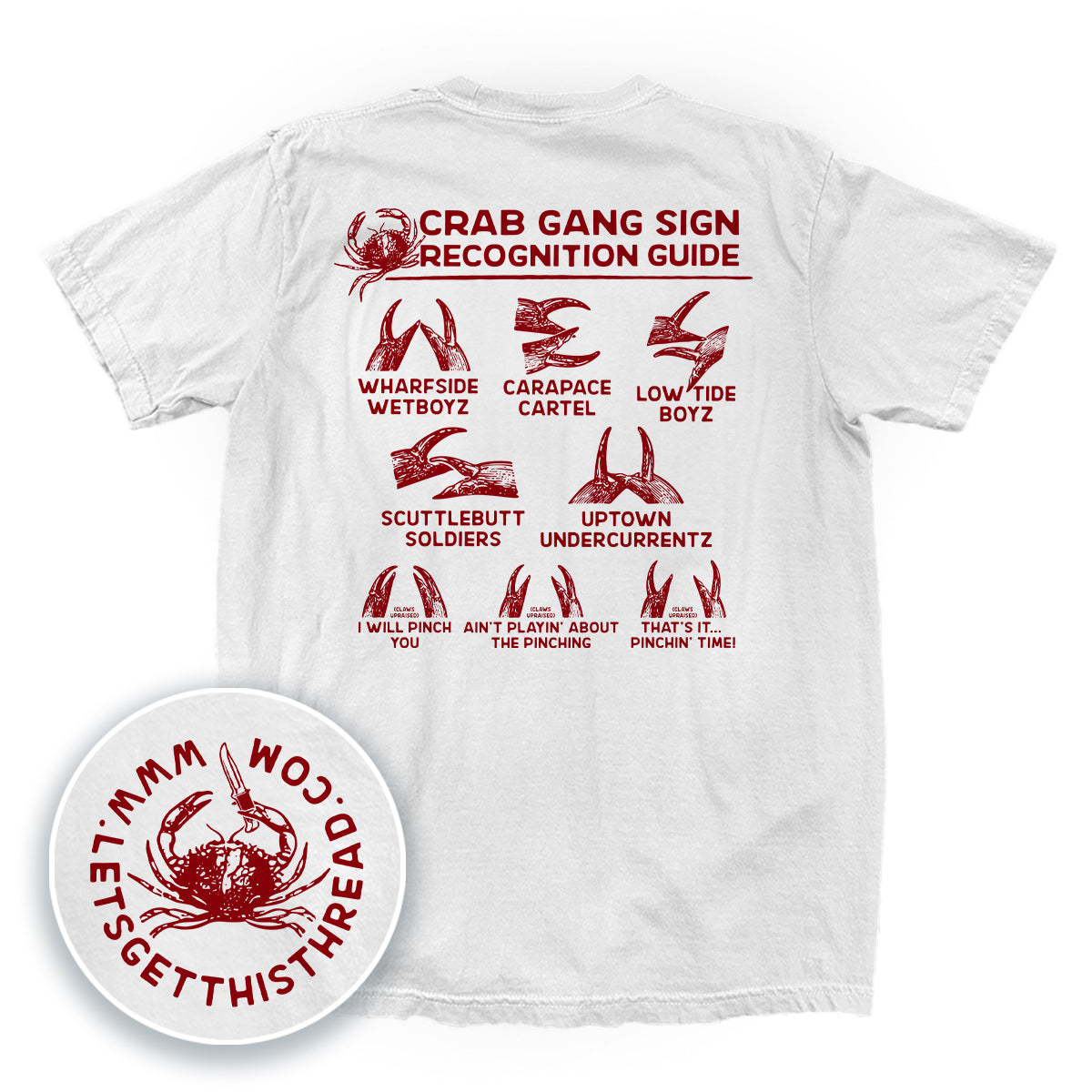 Crab Gang Sign Recognition Guide Red