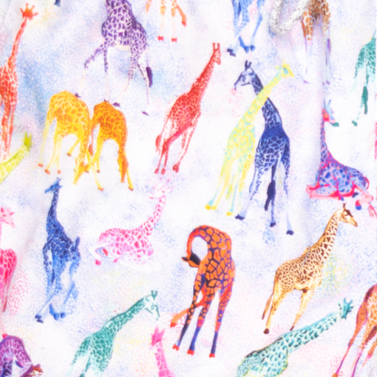 Men's Mesh Liner Swim Trunks - Giraffes Light Blue