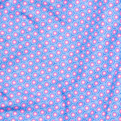 Men's Cyclist Liner Swim Trunks - Blue/Pink Cupcake