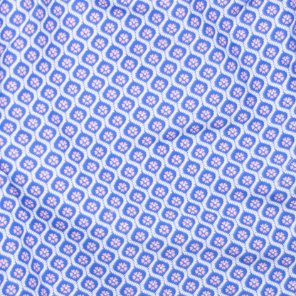 Men's Mesh Liner Swim Trunks - Geo Blue/Pink