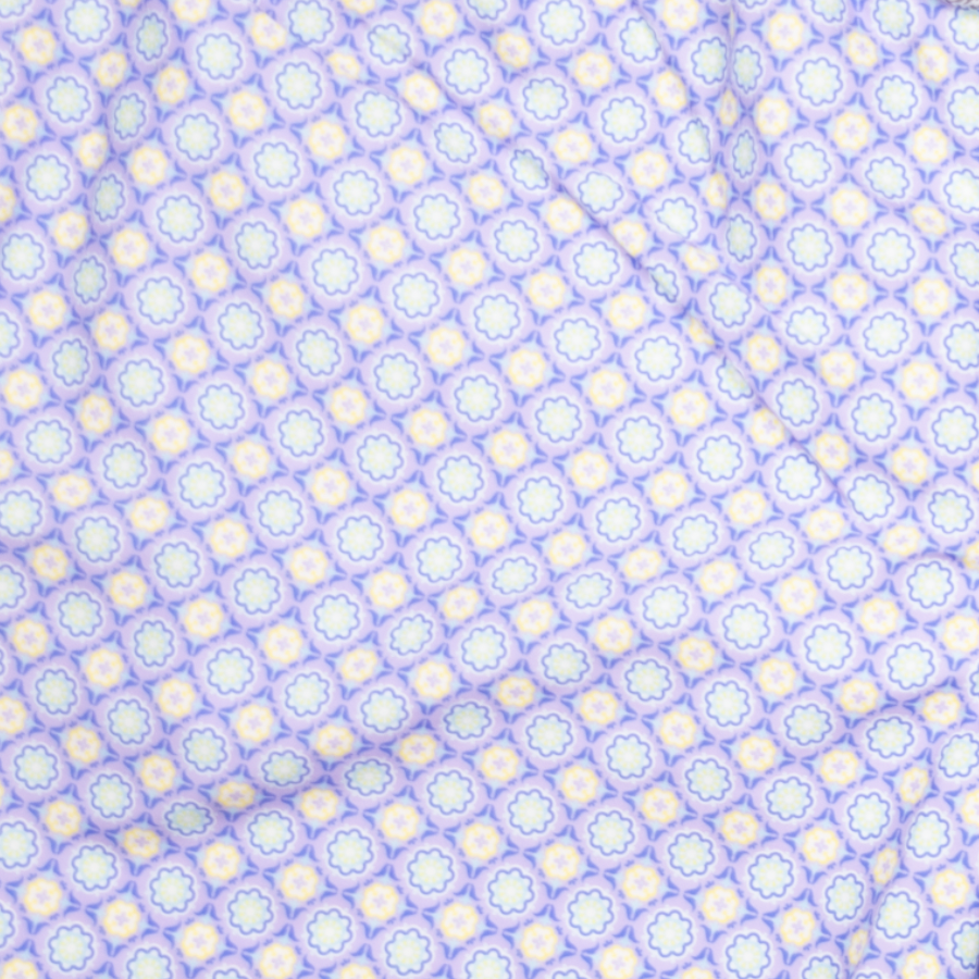 Men's Cyclist Liner Swim Trunks - Medallion Lavender