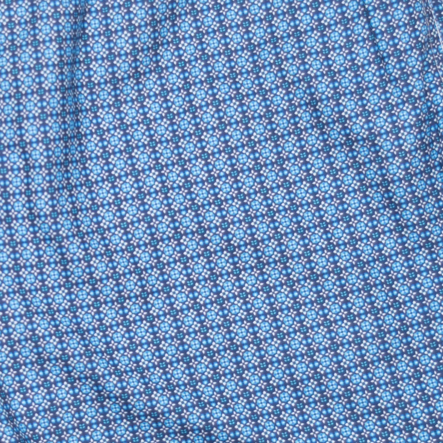 Men's Mesh Liner Swim Trunks - Moroccan Flowers Navy Blue