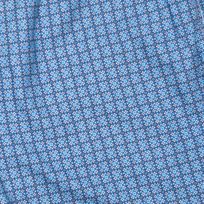 Men's Mesh Liner Swim Trunks - Moroccan Flowers Navy Blue