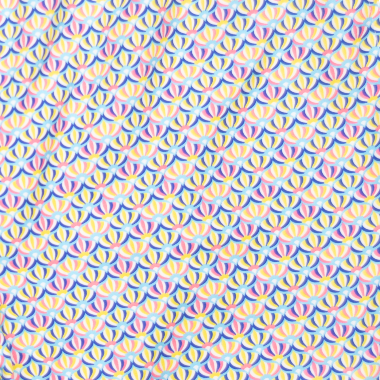 Men's Cyclist Liner Swim Trunks - Spinning Tops Yellow