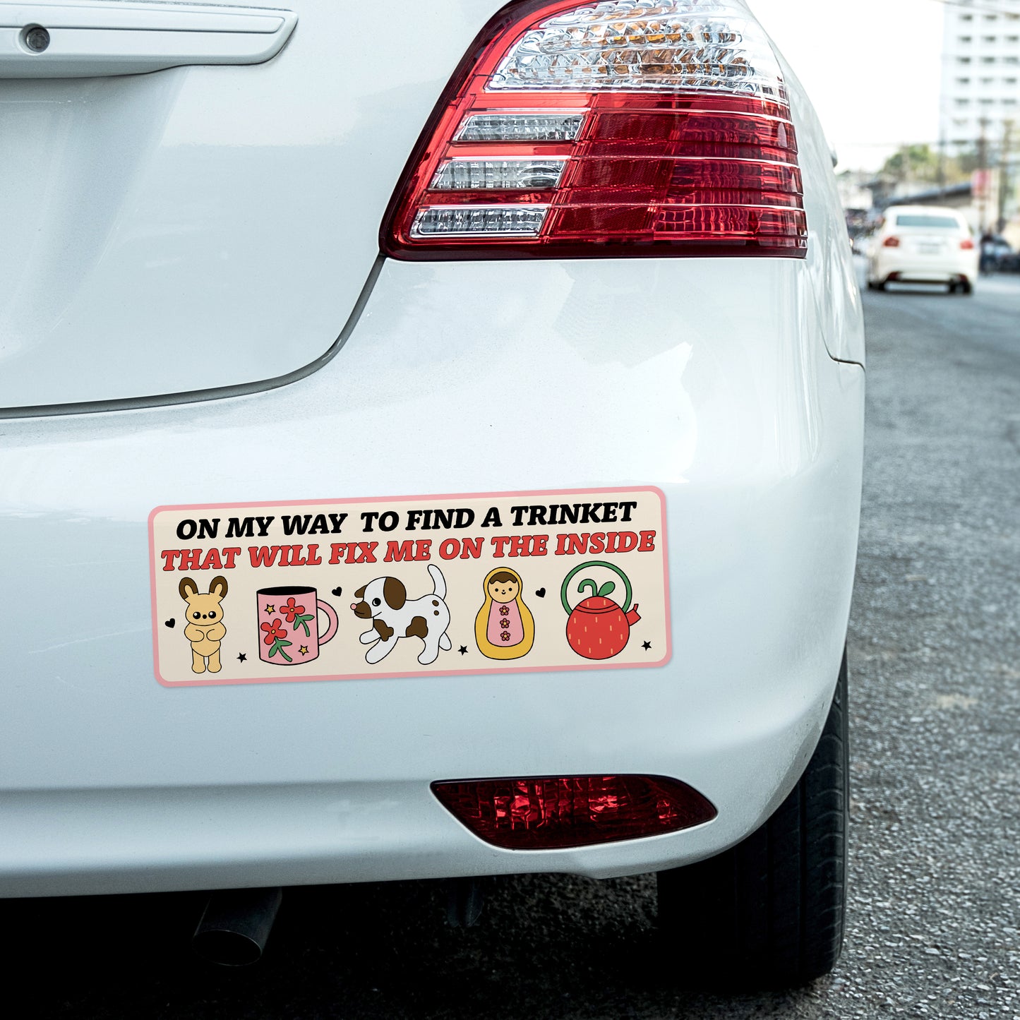 On My Way To Find A Trinket (Bumper Sticker)