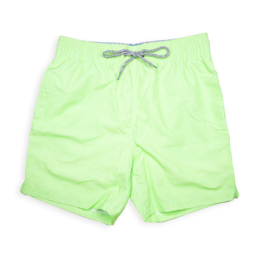 Men's Cyclist Liner Swim Trunks - Solid Linen Green