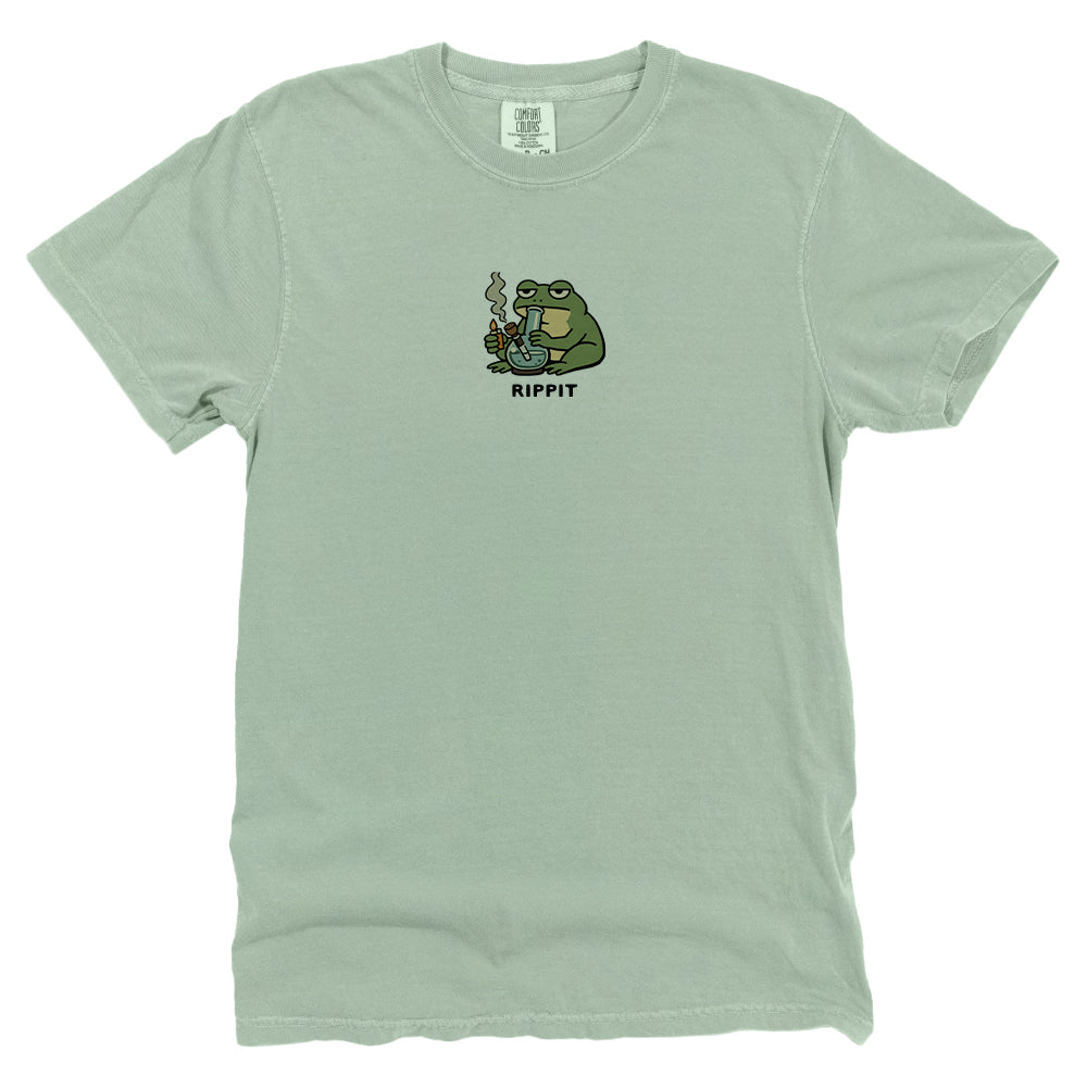Rippit Frog With A Bong (Front Print)