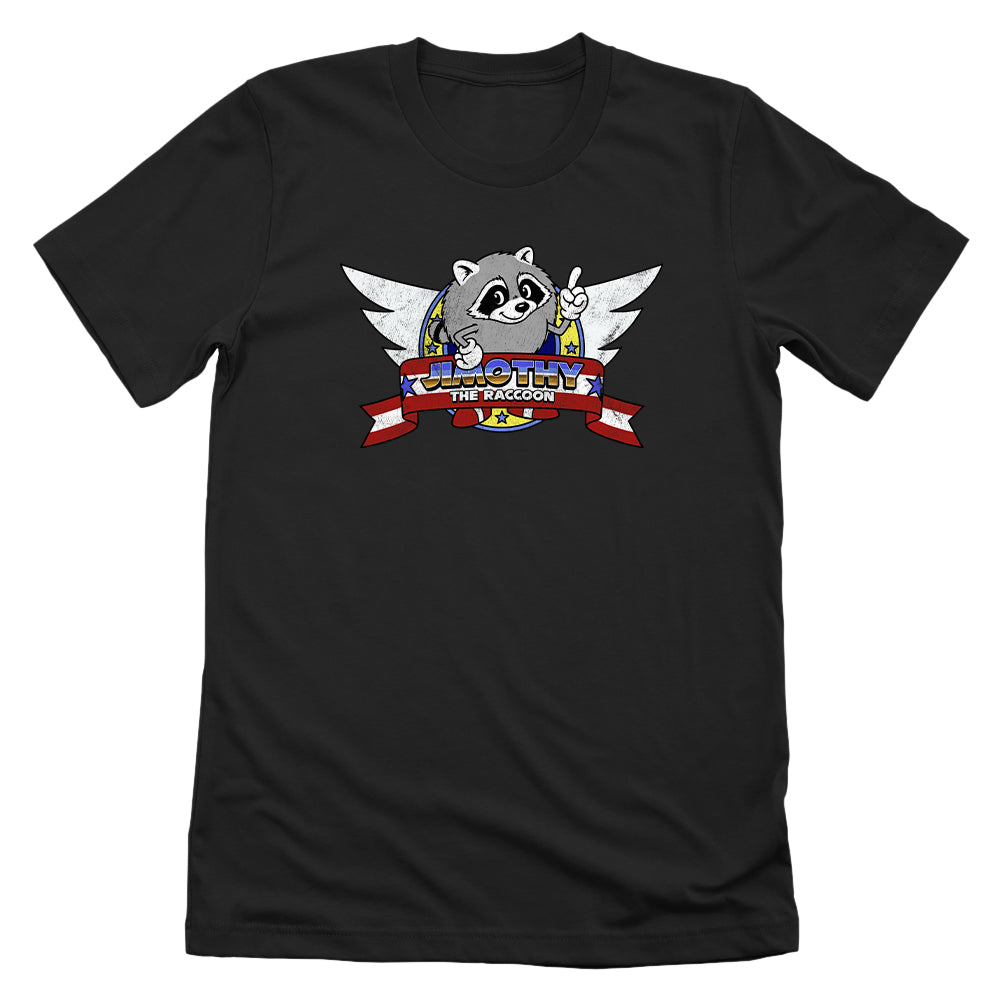 Jimothy the Raccoon Wings Logo