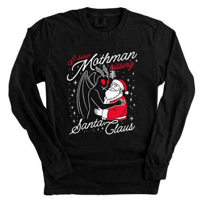 I saw Mothman kissing Santa Claus