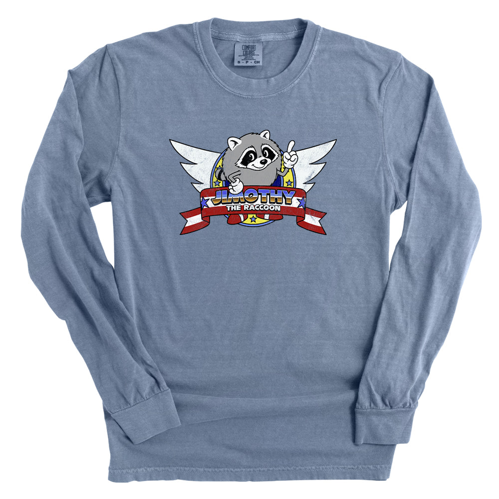 Jimothy the Raccoon Wings Logo