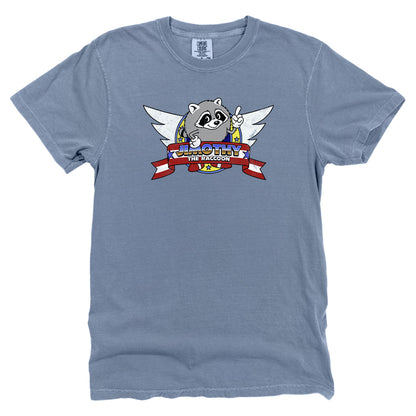 Jimothy the Raccoon Wings Logo